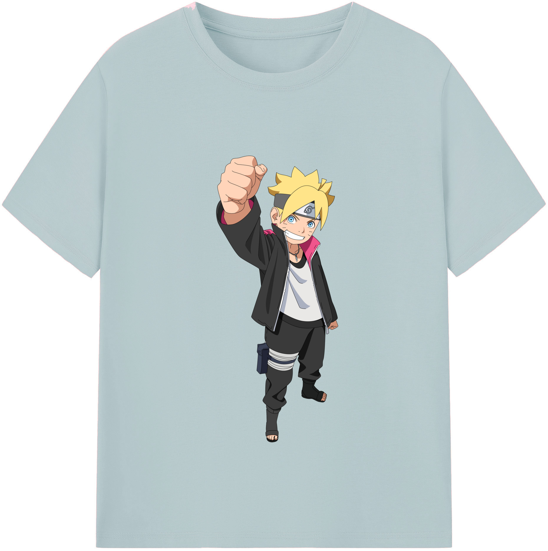 （画像用） NARUTO -ナルト- うずまき ボルト Uzumaki Boruto 綿100％半袖Tシャツ（フロントプリント）